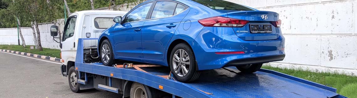 Фото эвакуации легкового автомобиля