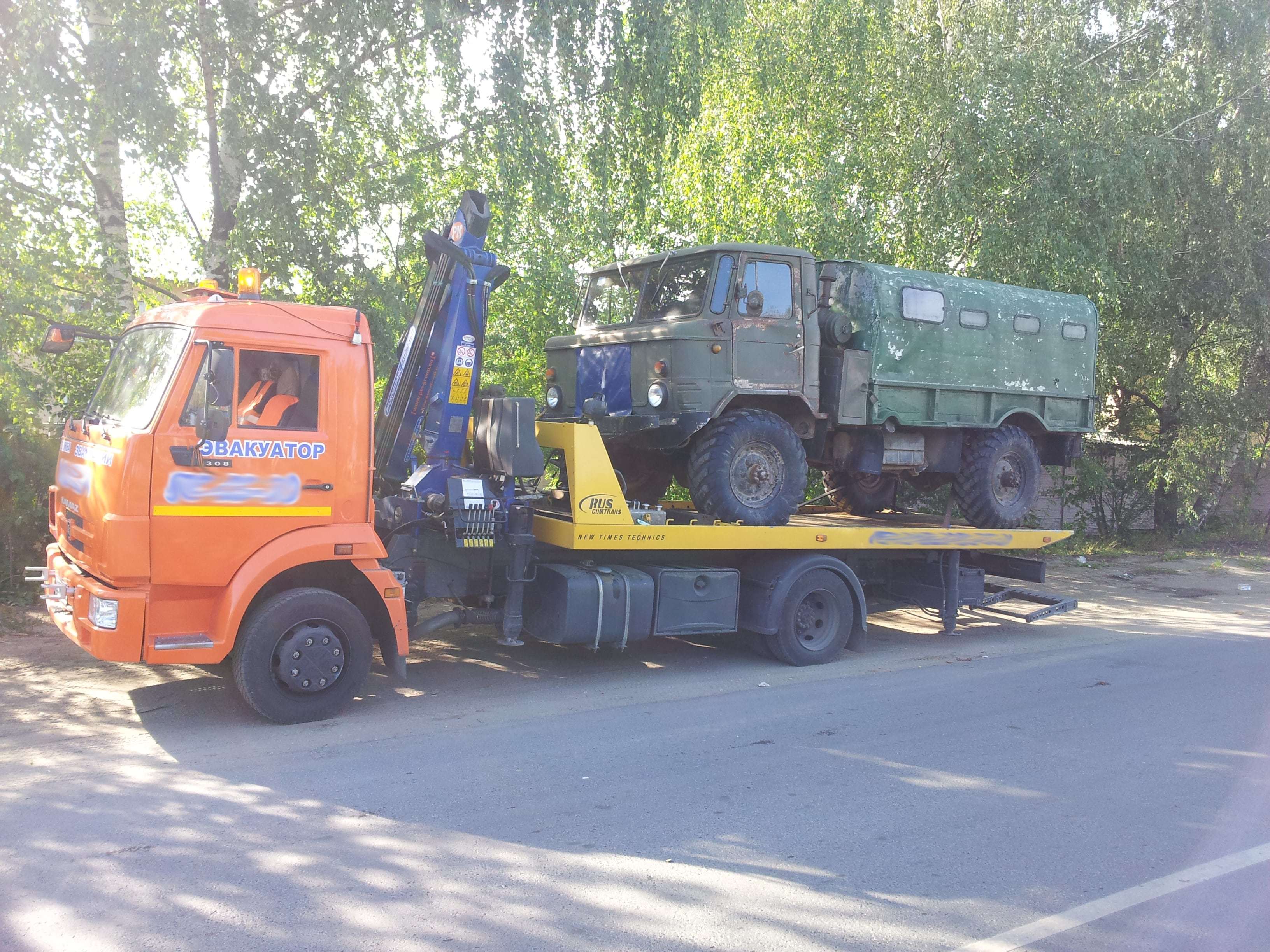 Фото эвакуации грузовика в Иваново
